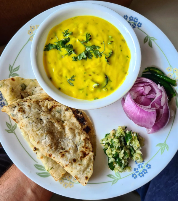Pithla Bhakri farmer foods of marata